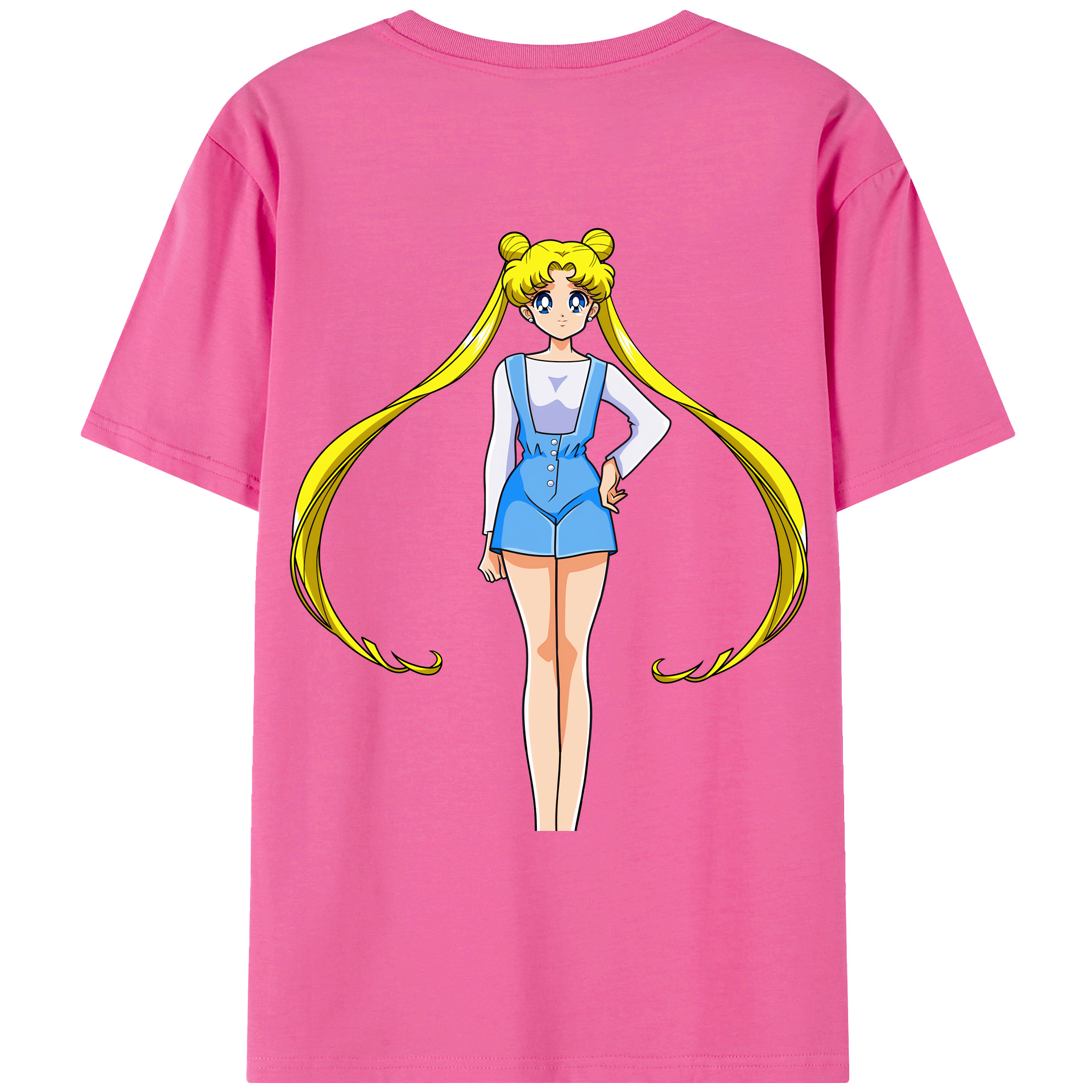 （画像用） 美少女戦士セーラームーン 愛野 美奈子 あいの みなこ Sailor Moon Aino Minako レディース半袖Tシャツ(バックプリント)